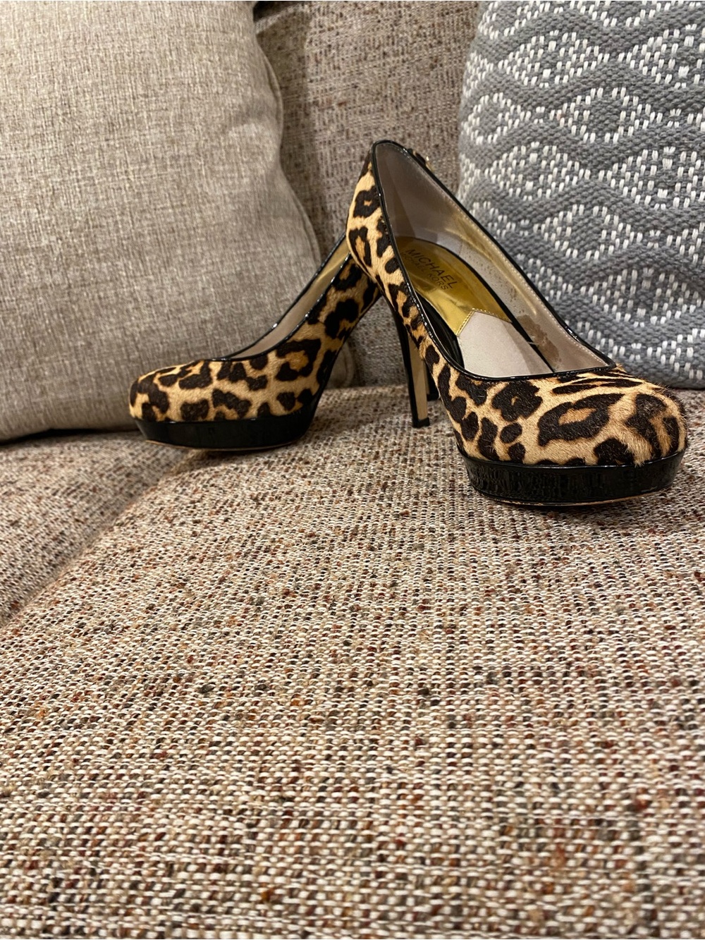 Michael Kors Leopard Print Platform Stiletto Pumps